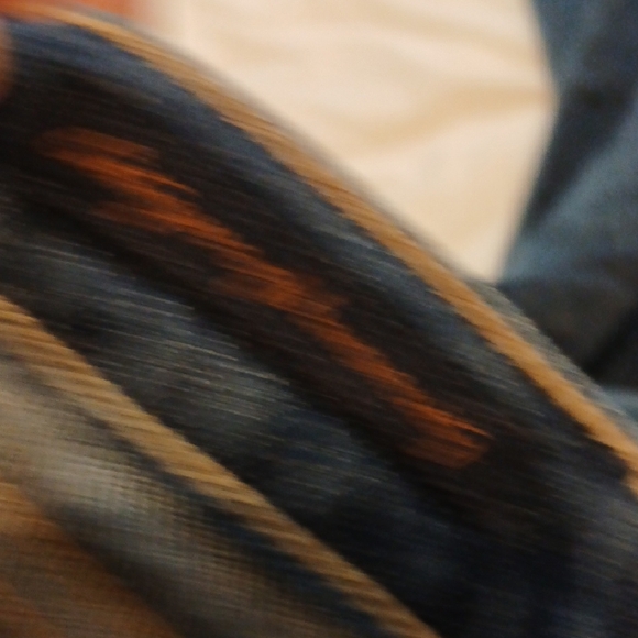 Blue Flare Wide Leg Jeans with Subtle Fading - Picture 10 of 12